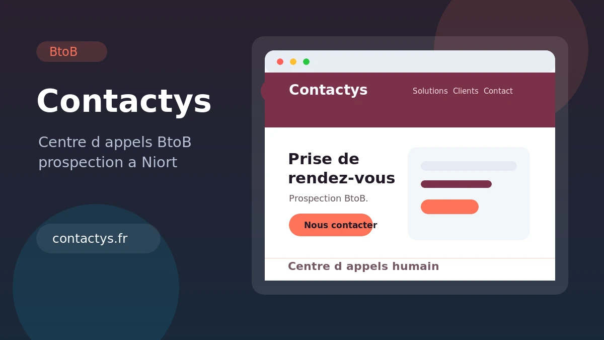 Aperçu du site contactys.fr