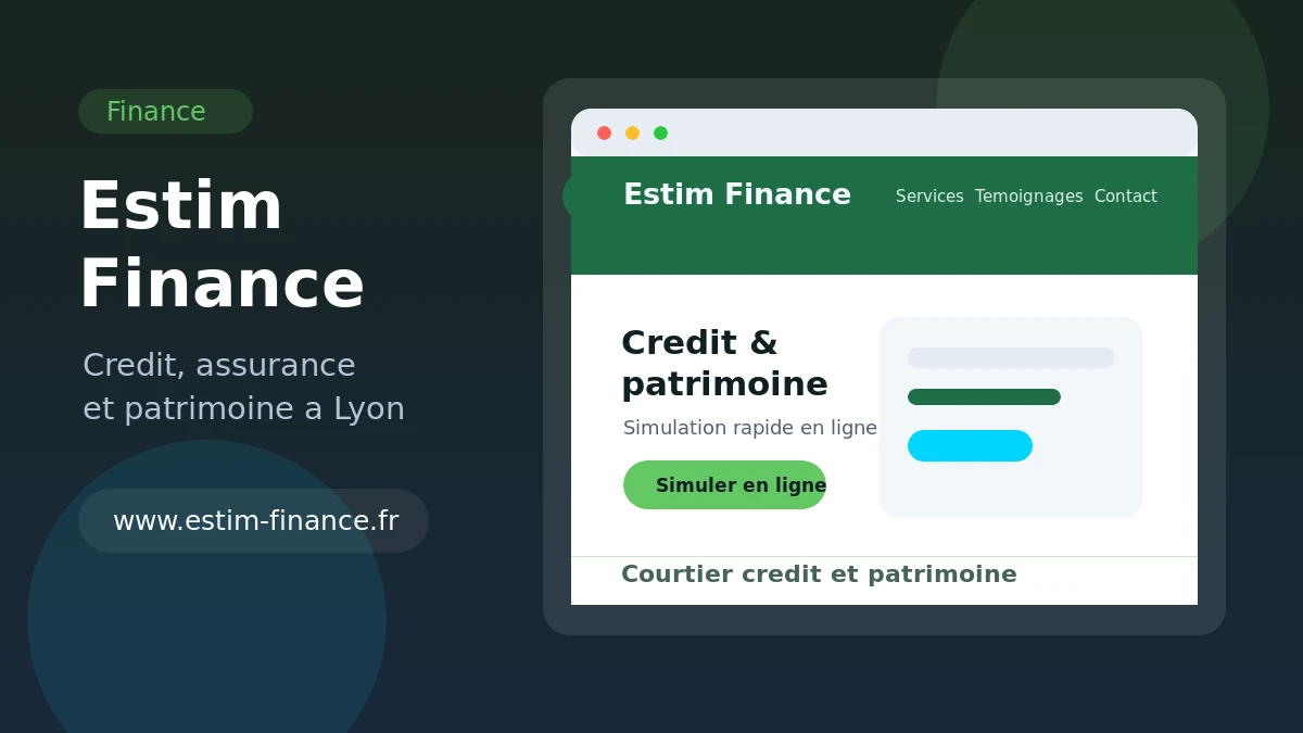 Aperçu du site www.estim-finance.fr