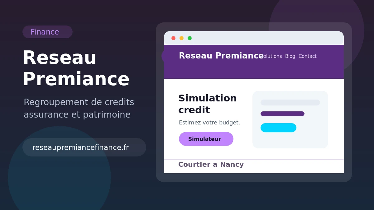 Aperçu du site reseaupremiancefinance.fr